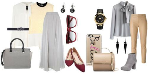 Сочетание бежевого и серого цветов. Сочетание бежевого и серого в одежде