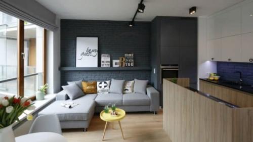 Двухкомнатная квартира 42 кв.м дизайн. Дизайн квартиры 42 кв. м: зонирование и фото готовых решений