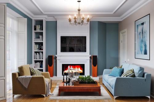 Дизайн маленького зала в частном доме. Стиль для зала