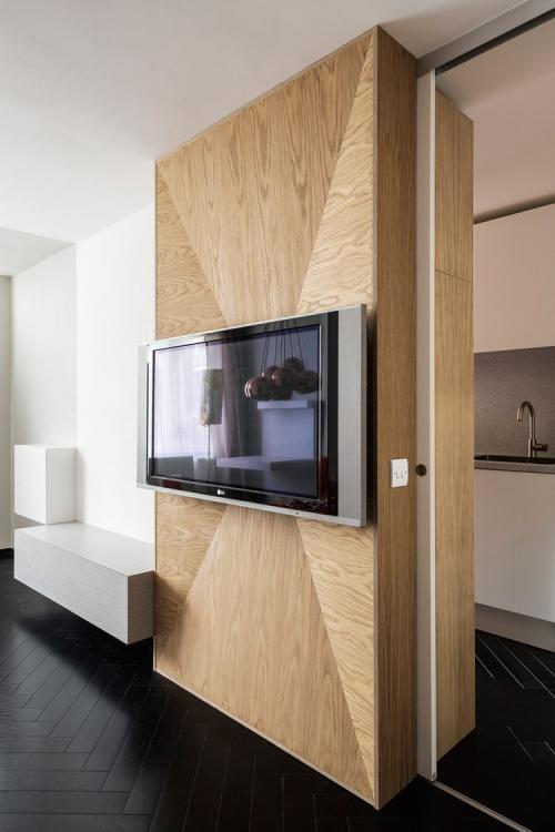 Дизайн 1 комнатной квартиры 45м2. Гостиная