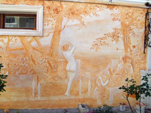 Сграффито, что такое. Уникальная отделка стен с техникой Сграффито