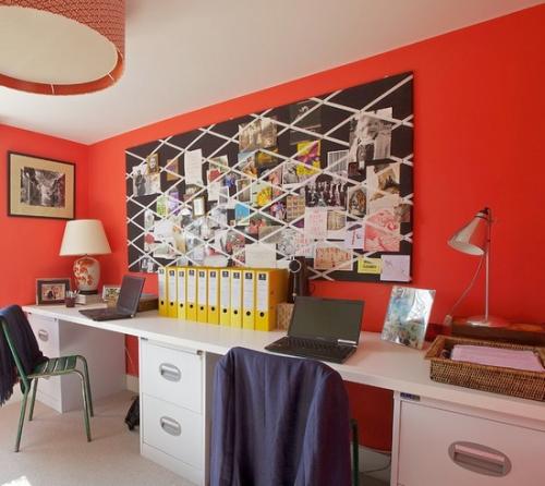 Что повесить на стену в рабочем кабинете. Доской для заметок