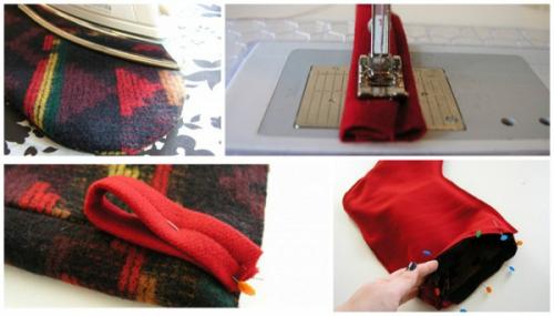 Своими руками рождественский носок. Простой мастер-класс 02