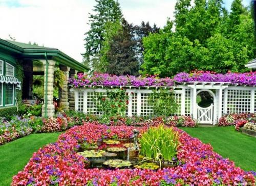 Клумбы геометрической формы