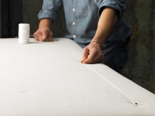 Спинки для кровати своими руками. Орнамент из гвоздей