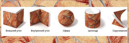 Каменные обои для фасада. Гибкий камень, как уникальный отделочный материал - новое слово в дизайне интерьеров