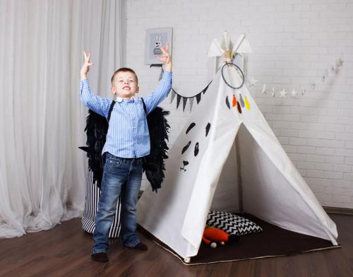 Как собрать вигвам. Вигвам для детей своими руками: фото с описанием этапов работы