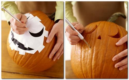 Как из тыквы сделать чучело. Как вырезать тыкву на Хэллоуин