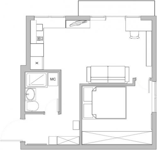 Из однушки сделать двушку. Из однушки получилась двушка, перепланировка 15