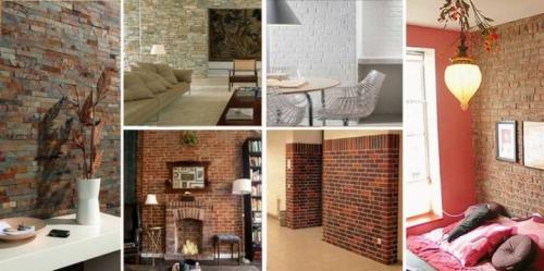 Сочетание белого кирпича и обоев в интерьере. Преимущества и недостатки 12