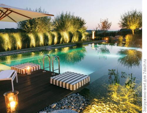 Дизайн дачного участка с бассейном. Новый тренд в садовом дизайне — ландшафтные бассейны