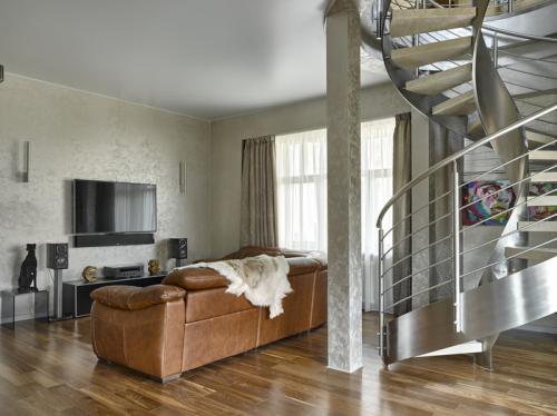 Дизайн двухуровневых квартир. Планировка двухуровневой квартиры: особенности 03