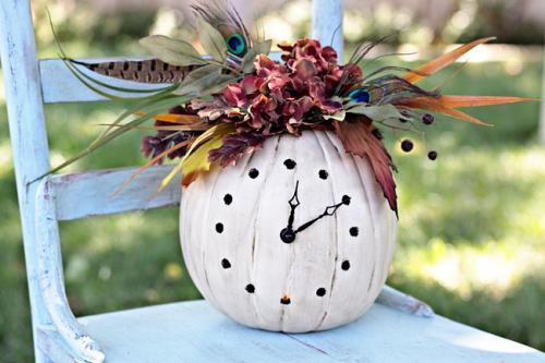 Ваза из тыквы с цветами. Как сделать вазу из тыквы