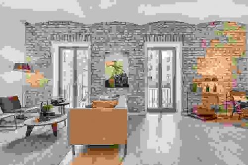 Кирпич Белый стена. Кирпичная стена в интерьере кухни – 40 примеров удачных сочетаний 18