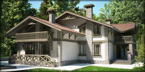 Проект дома французский флер. Фасад Дома в Стиле Французского Шале (15 фото)