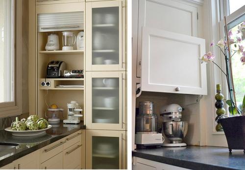 Как сэкономить место в кухонных шкафах. Удобная кухня: организация хранения