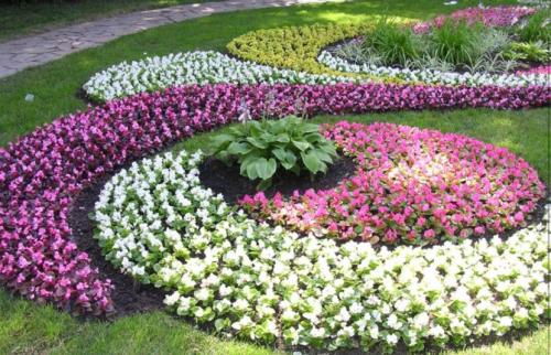 Необычные формы клумб. Красивые клумбы — варианты оформления, правила организации, выбор места, советы новичкам + 99 фото