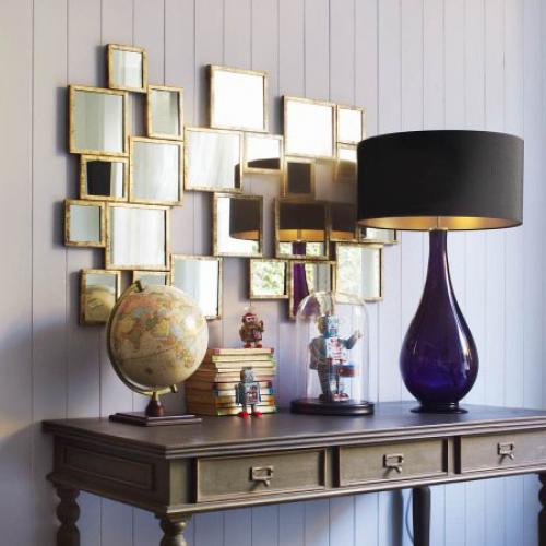 Оформить стену зеркалами. 6 приемов украшения стен зеркалами