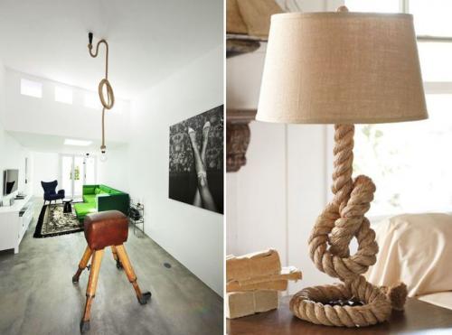 Канаты в интерьере. Обзор идей для украшения интерьера канатами и веревками 10 Канаты в интерьере. Обзор идей для украшения интерьера канатами и веревками 10