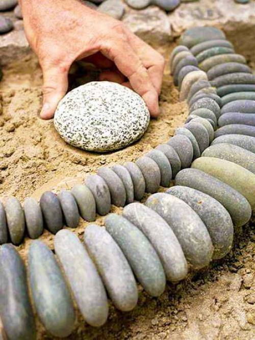 Галька вместо газона. Как создать газон из камня и щебня вместо травы