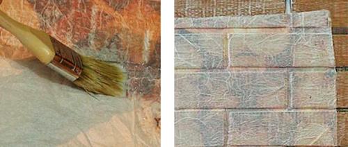 Имитация кирпича своими руками. Декор интерьера. Стены под кирпич своими руками из картонных коробок.