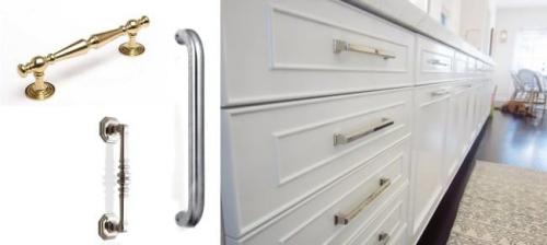 Сочетание кухонных фасадов и ручек. Основные виды кухонных ручек