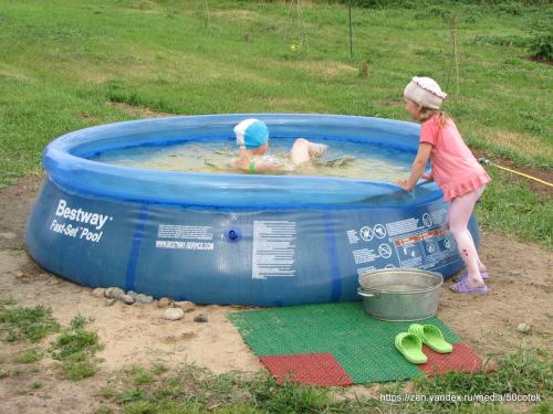 Бассейн в деревне. Опыт 4-х лет.