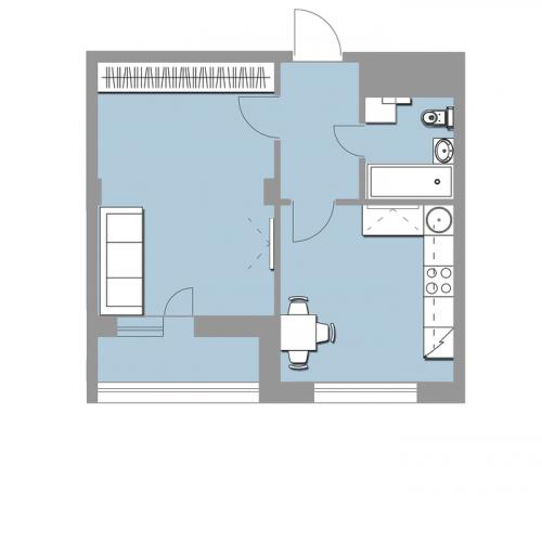 40 м кв. Планировки однокомнатных квартир 40 м.кв. Часть 1