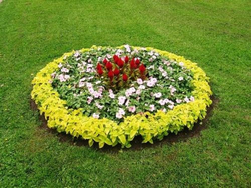 Клумбы геометрической формы