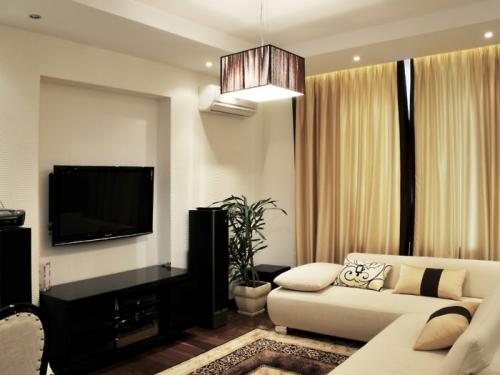 Интерьер большой комнаты в квартире. Стили интерьера для маленькой гостиной