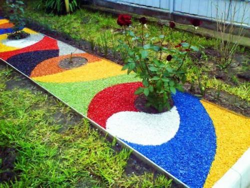 Галька вместо газона. Как создать газон из камня и щебня вместо травы