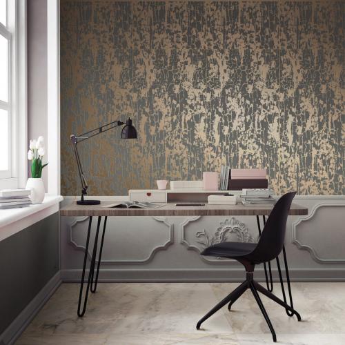 Металлизированные обои для стен. Металлизированные обои практичность и роскошь в интерьере