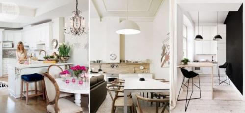 Студия гостиная кухня. Как зонировать пространство