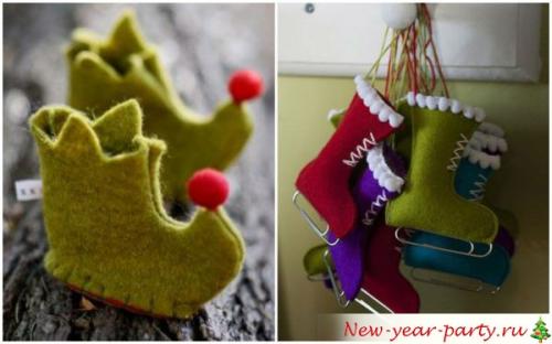 Новогодний сапожок из ткани своими руками. Как сделать Новогодний (Рождественский) сапожок для Санты?