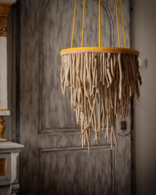 Абажур своими руками из дерева. Декор люстры — 18 способов украшения своими руками