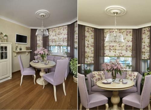 Как оформить окно с эркером на кухне. Устройство обеденной зоны