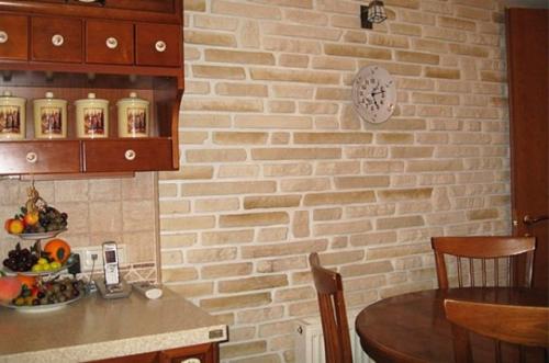 Имитация кирпича из гипсовой штукатурки. Имитация кирпичной стены из скотча и штукатурки за 1000 рублей