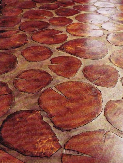 Как сделать пол из спилов дерева своими руками. Пол из деревянных спилов своими руками