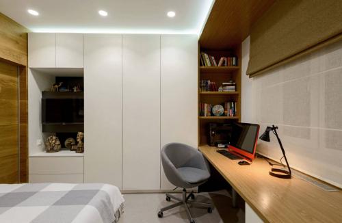 Дизайн однокомнатной квартиры для семьи с ребенком подростком. Дизайн 1 комнатной квартиры для семьи с ребенком: удачное зонирование