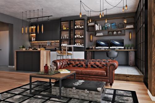 Интерьер однокомнатной квартиры для молодой семьи. Дизайн однокомнатной квартиры для молодого человека