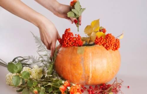 Как делать вазу из тыквы. Как сделать вазу из тыквы