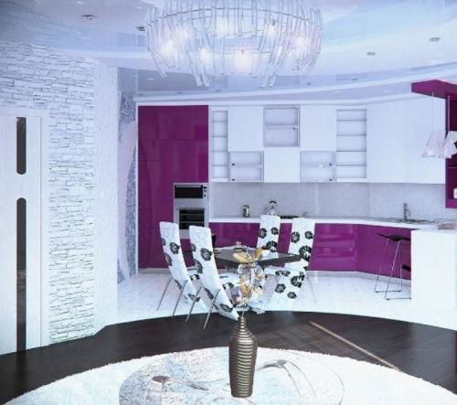 Малиновый цвет в интерьере. Малиновый цвет 04