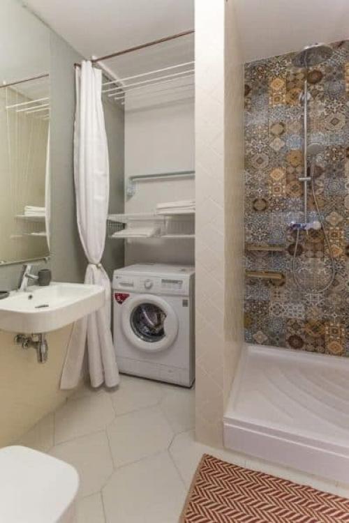 Совмещенный санузел со стиральной машиной. Как лучше расположить технику в ванной комнате