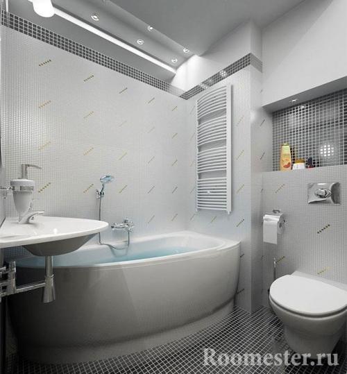 Совмещенный санузел 4 кв м. Выбор материалов