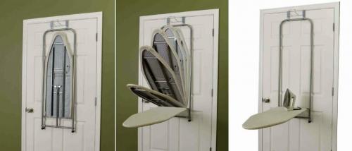 Гладильная доска с полками. 5 ГЕНИАЛЬНЫХ ИДЕЙ, как удобно разместить гладильную доску