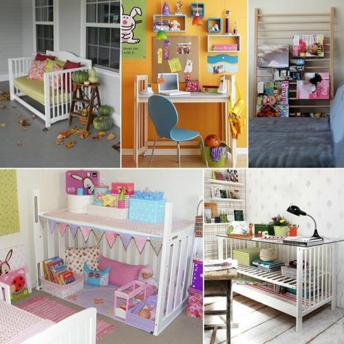 Как украсить кровать для девочки своими руками. 24 идеи из старой детской кроватки.