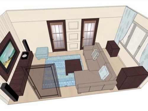 Стенка в 1 комнатную квартиру. Варианты расстановки мебели в однокомнатной квартире (с фото и планом)