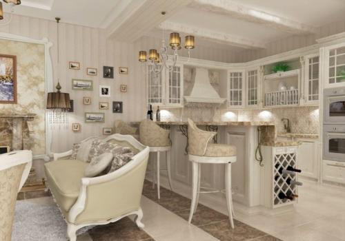 Кухня-гостиная 20 кв м лофт. Современные стили