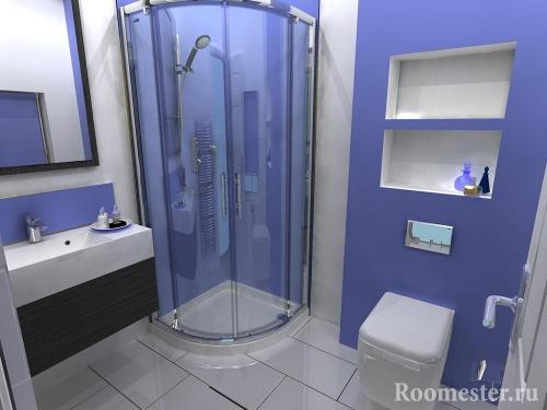 Совмещенный санузел 4 кв м. Выбор материалов