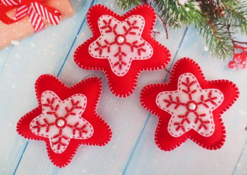 Выкройки новогодние игрушки из ткани своими руками. Елочные игрушки из ткани своими руками 17